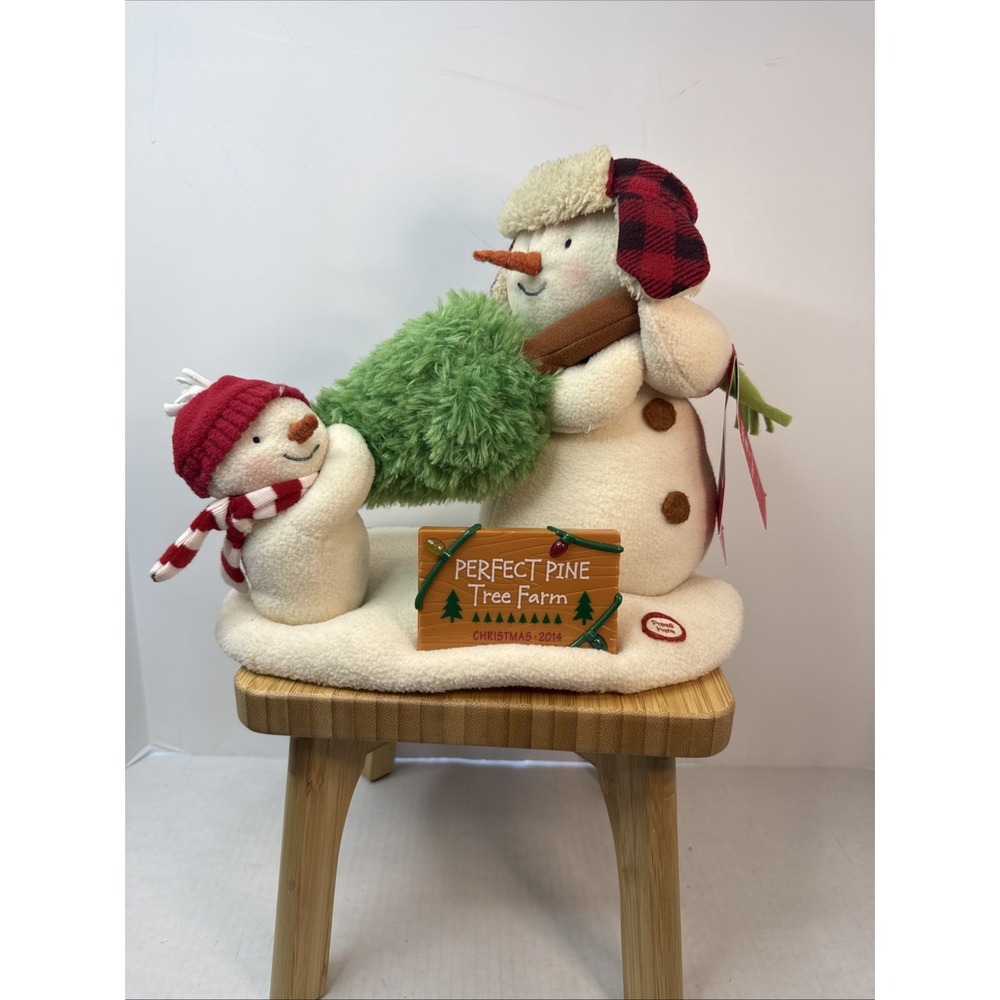 2014 Hallmark Jingle Pals "The Perfect Tree" Snowman Animated Plush WORKS